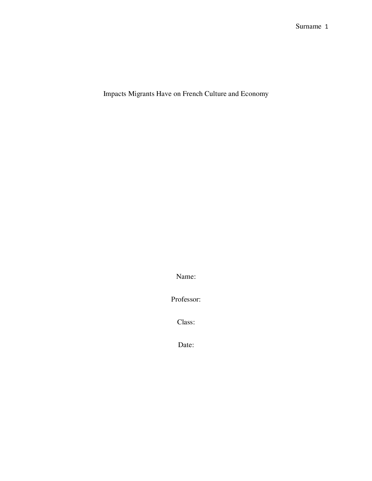 Preview image for Impacts Migrants Have on French Culture and Economy